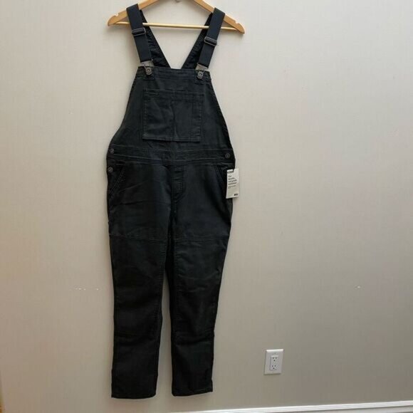 NEW REI Co-op Trailsmith Canvas Overalls - Women's 8 NWT Pirate Black - Picture 1 of 14
